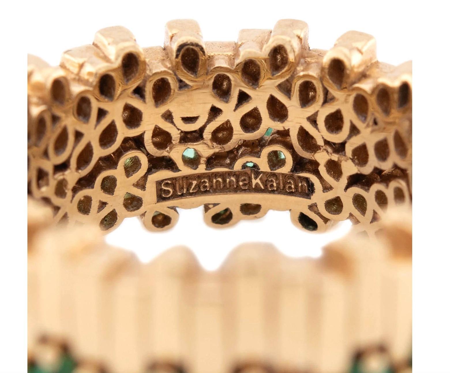 SUZANNE KALAN 18k Smaragd Band im Angebot 2