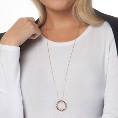 Colgante Círculo Zig Zag Arco Iris Suzanne Kalan