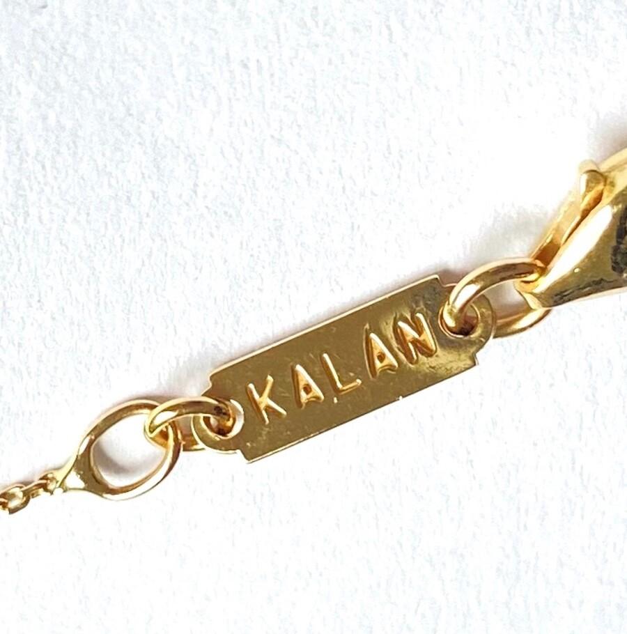 Suzanne Kalan Sapphire & Gold Necklace v/Box For Sale 1