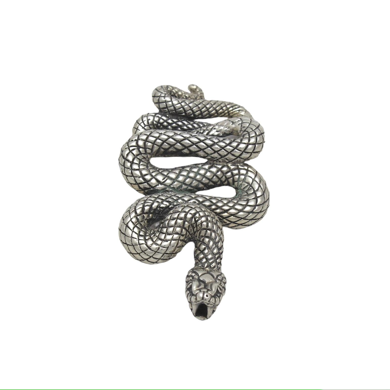 Snake Belt Buckle - Sculpture by Suzanne Lopez