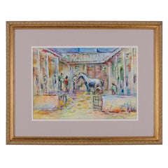 Suzanne McCullough Plowden - South Africa Watercolor Paintings - a Pair