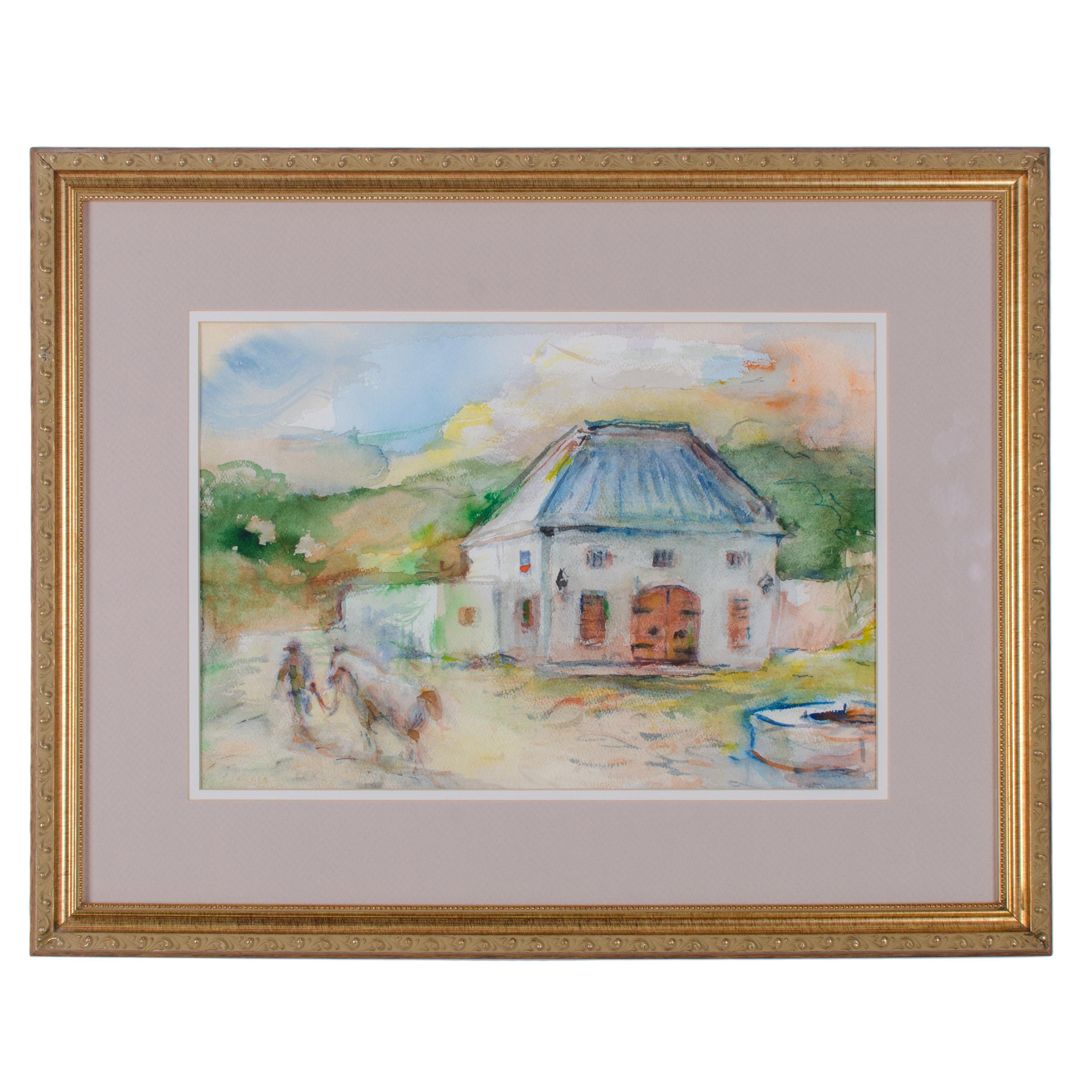 Suzanne McCullough Plowden - South Africa Watercolor Paintings - a Pair (amerikanisch) im Angebot