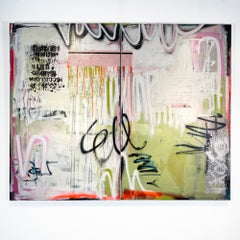 Gratitude 48" x 60" Diptych, Bold and expressive mixed media on canvas