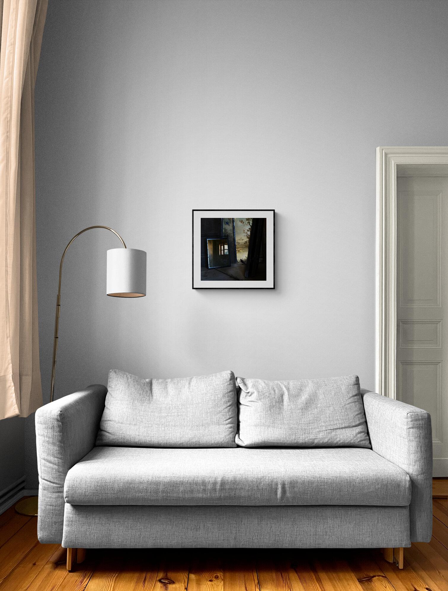 Porte, espace intérieur, Impression pigmentaire d'art, édition de 15 exemplaires, Oiseau, Miroir en vente 5