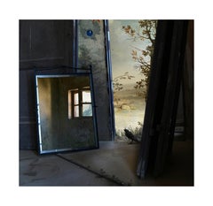 Türöffnung, Innenraum, Archiv-Pigmentdruck, Auflage 15, Vogel, Spiegel