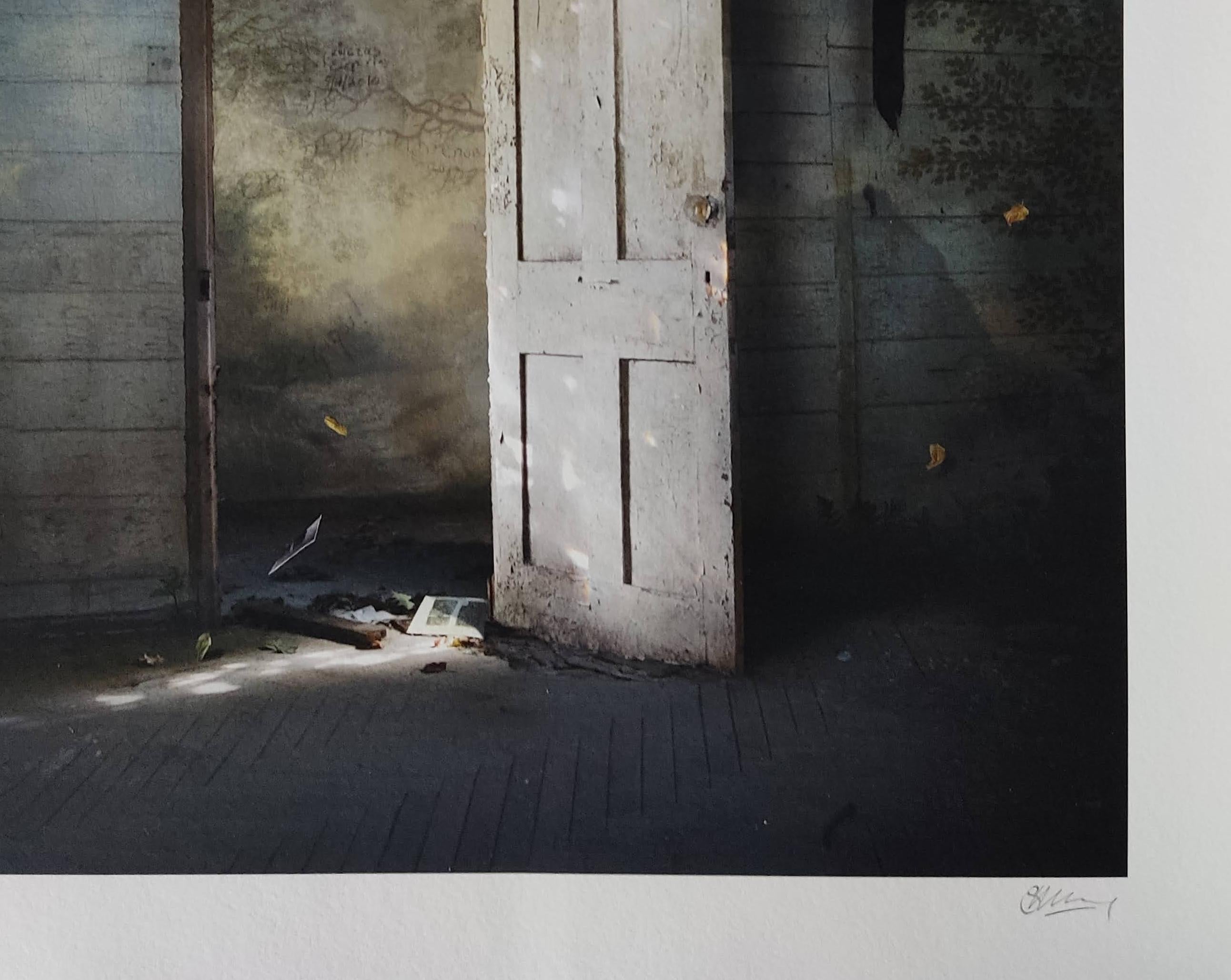 Entrance VI - Interior Photography, Photomontage, Door - Print by Suzanne Moxhay