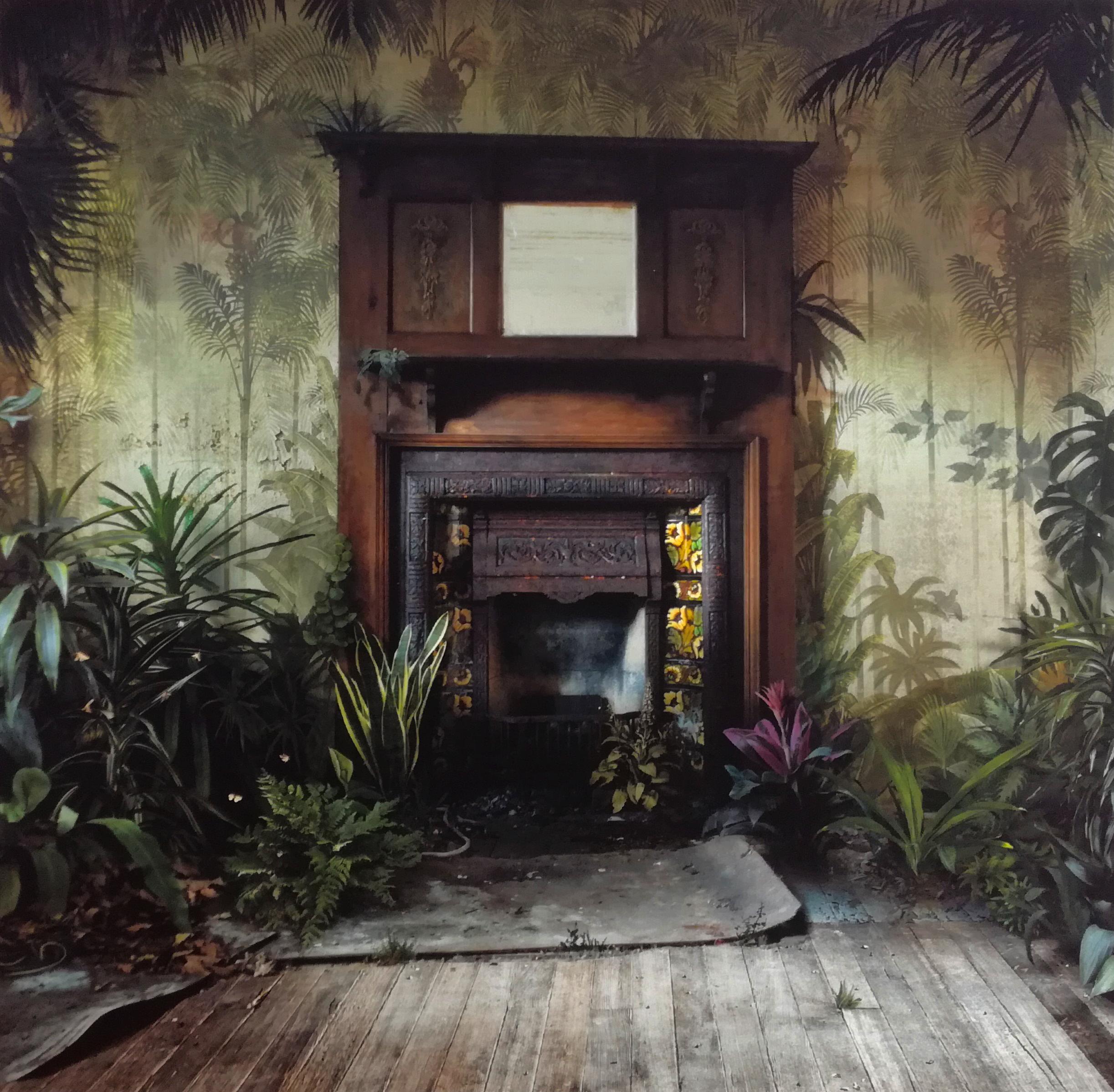 Suzanne Moxhay Interior Print - Habitation, Interior Photography, Photomontage, House, Plants