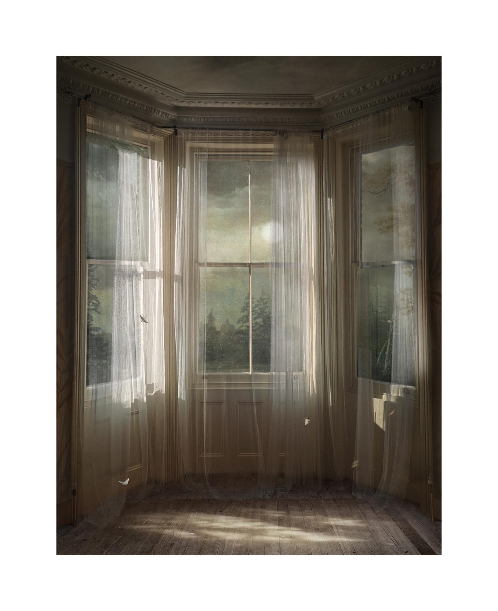 Suzanne Moxhay Color Photograph - Interior With Bay Window - Archival Pigment Print, Romantic Interior Imagery