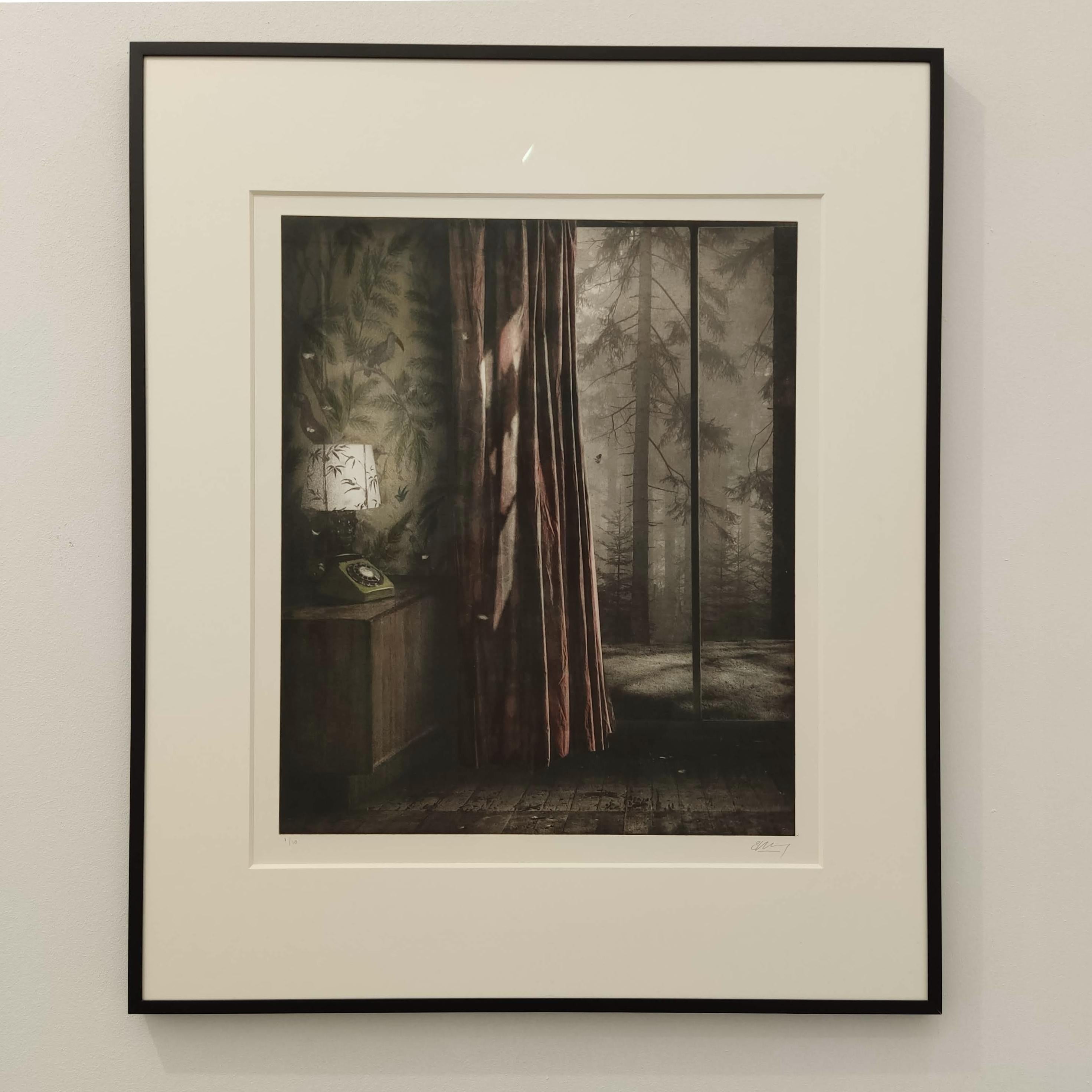 Interior with Telephone - Interior Photography, Photogravure, Film-making - Print by Suzanne Moxhay