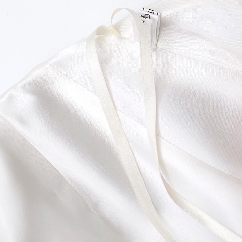 Suzanne Neville Cabianca Ivory Silk Organza Wedding Dress Size 6/8 For Sale 2