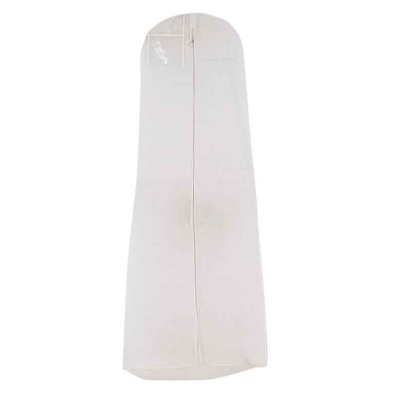 Suzanne Neville Cabianca Ivory Silk Organza Wedding Dress - Size US 2-4 For Sale 5