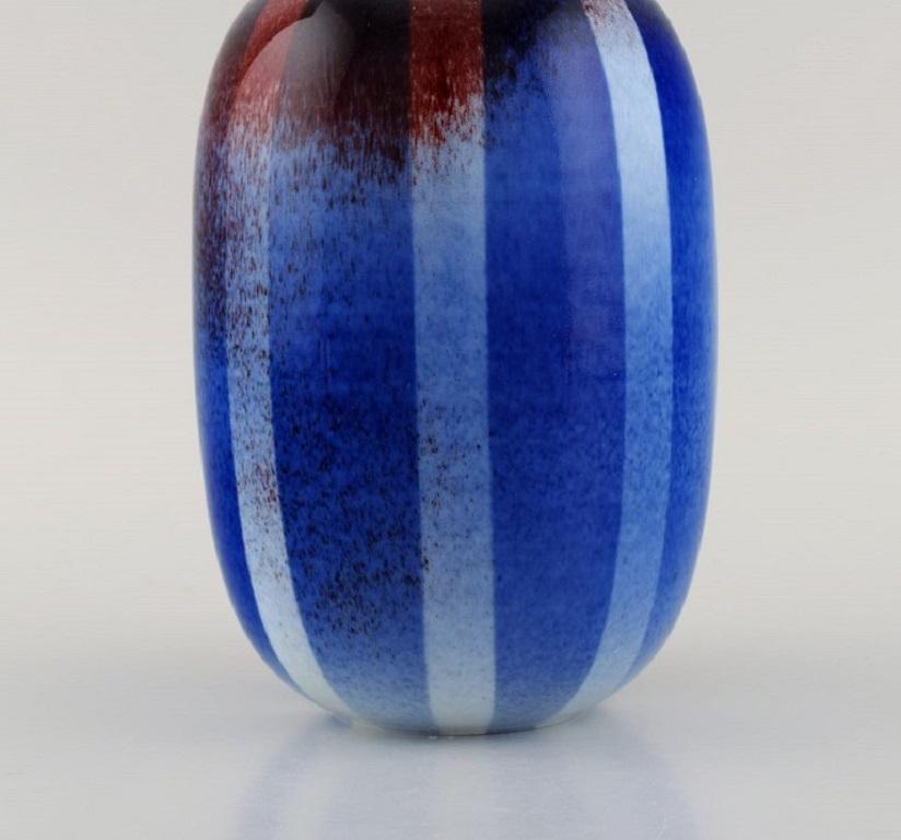 Late 20th Century Suzanne Öhlén for Rörstrand, Lidded Jar in Glazed Stoneware, 1980s For Sale