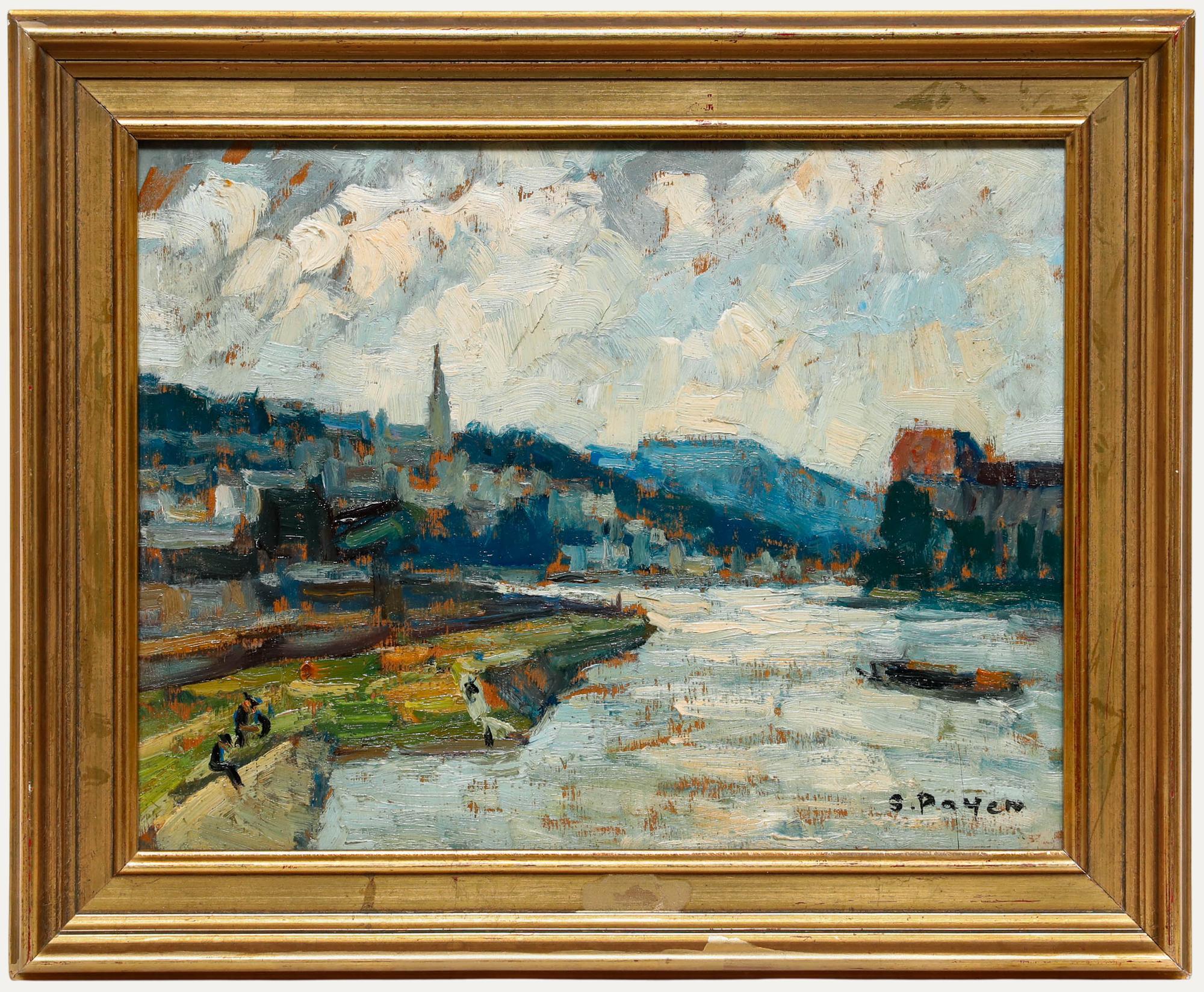 Suzanne Payen Binet Landscape Painting - Suzanne Payen-Binet - 20th Century Oil, A Morning in Brittany