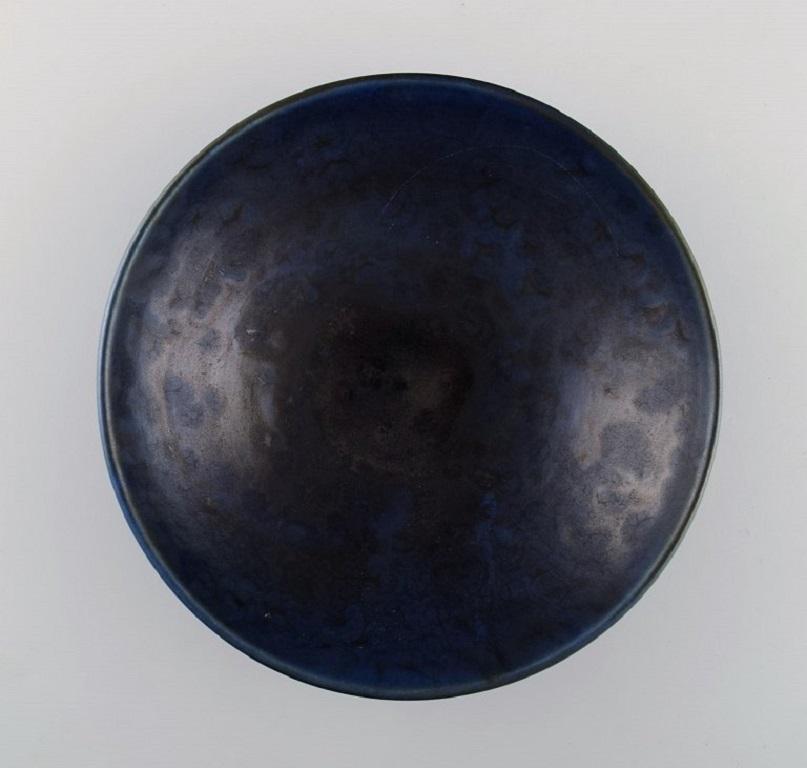 Suzanne Ramie '1905-1974' for Atelier Madoura, Bowl in Glazed Stoneware In Excellent Condition In Copenhagen, DK
