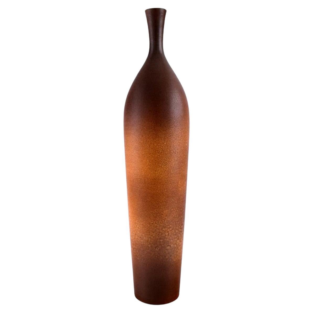 Suzanne Ramie (1905-1974) for Atelier Madoura.  Large vase in glazed stoneware.  For Sale