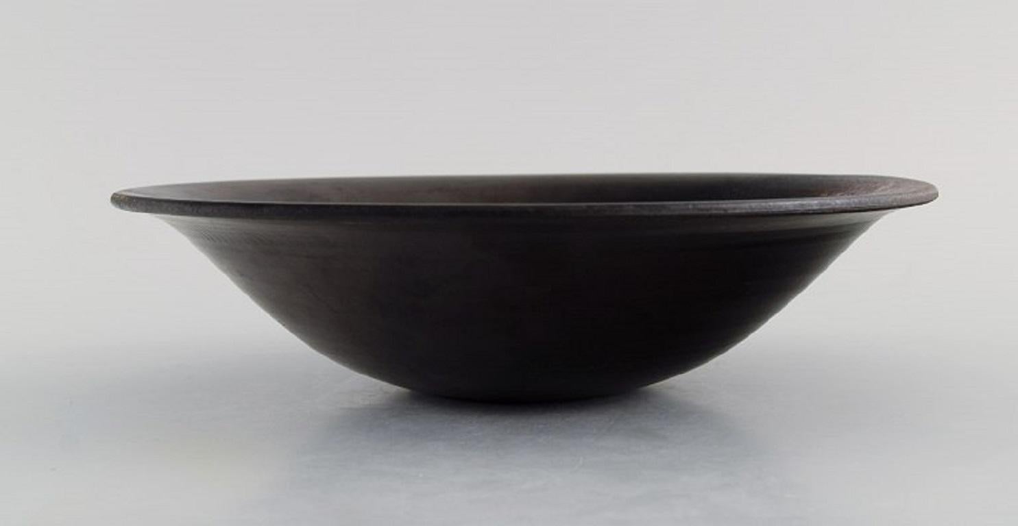 French Suzanne Ramie for Atelier Madoura, Unique Bowl in Glazed Stoneware