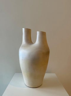 Suzanne Ramié & Atelier Madoura Large Vase with Two Cylindrical Necks