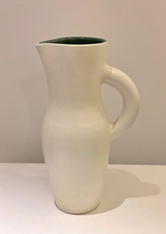 Suzanne Ramié Ceramic Pitcher Stamped Madoura Plein Feu 1960's