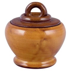 Suzanne Ramié for Atelier Madoura, France. Unique ceramic lidded jar.