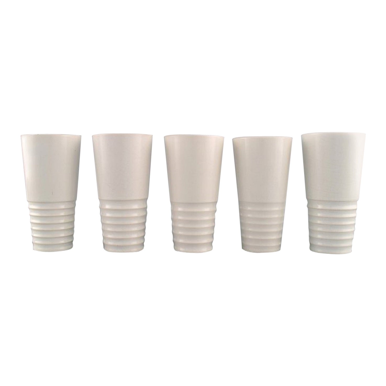 Cinq vases Art déco uniques de Suzanne Ramie pour ROBJ Paris