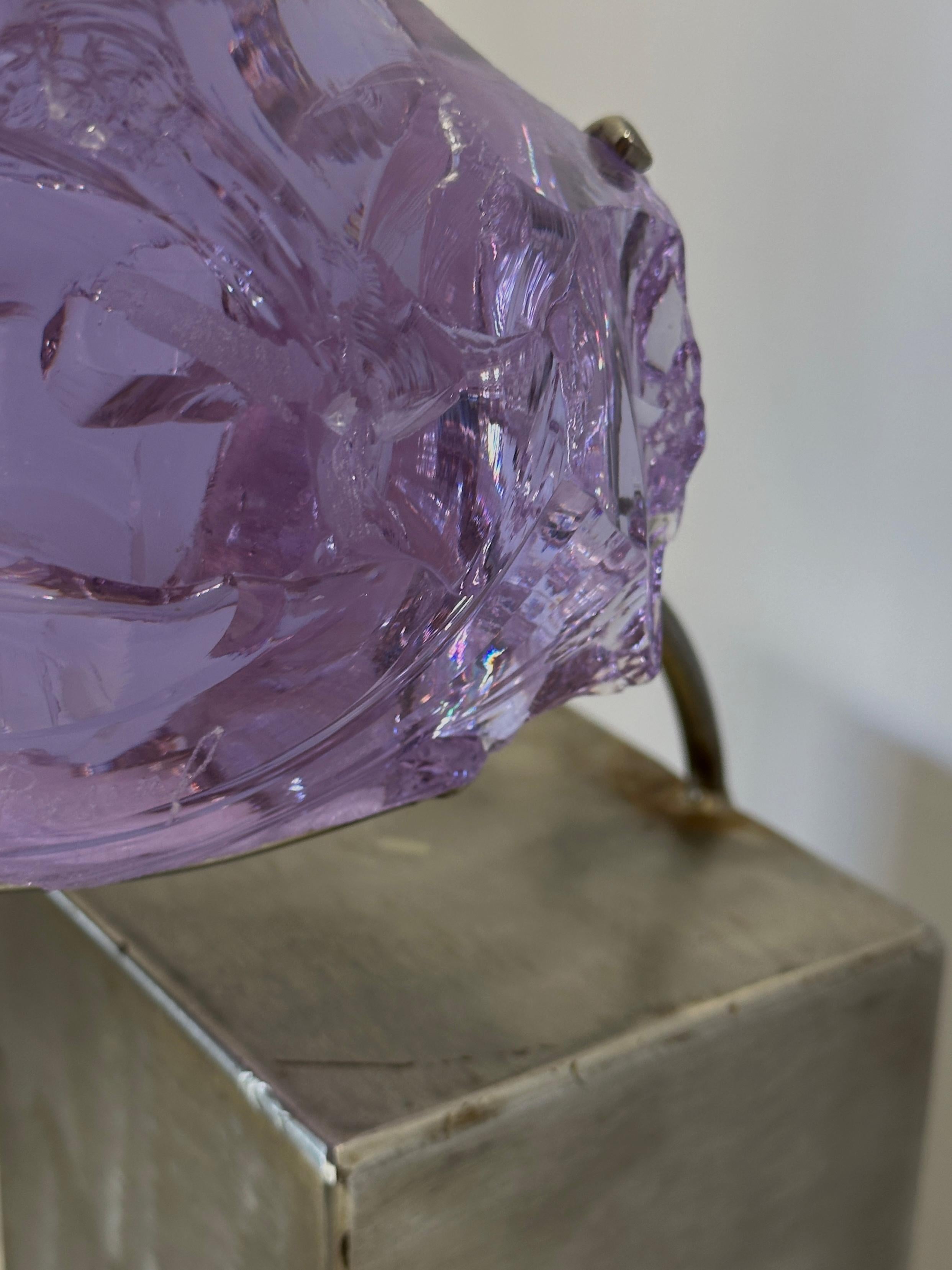 Suzanne Regan Pascal Slag Glass Sculpture  In Good Condition For Sale In Palm Springs, CA