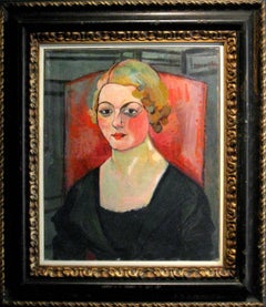 Suzanne Valadon "Portrait de Genevieve Camax-Zoegger" 1936, Oil on Canvas