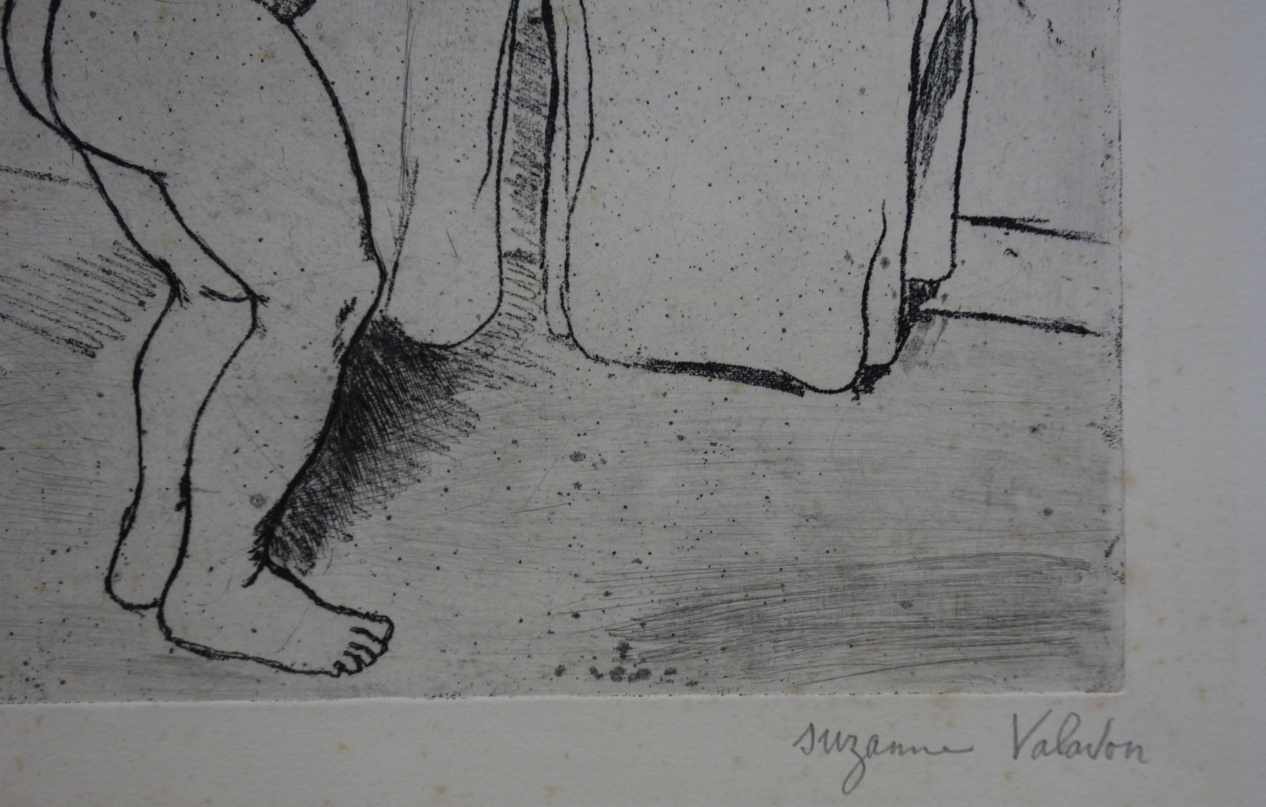 La toilette - Eau-forte originale signée, 1932 2