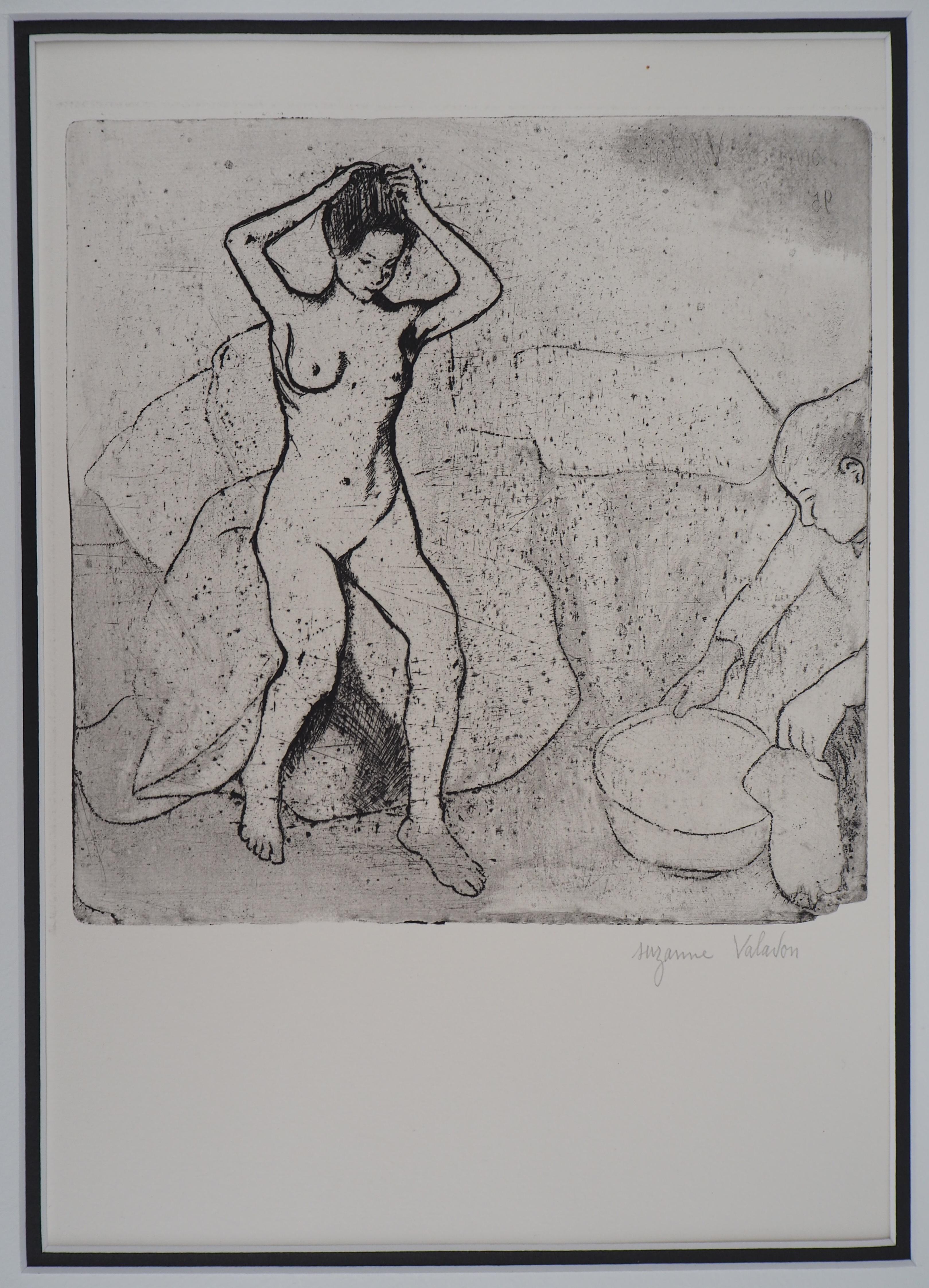 Suzanne Valadon Nude Print - La toilette - Original handsigned etching 