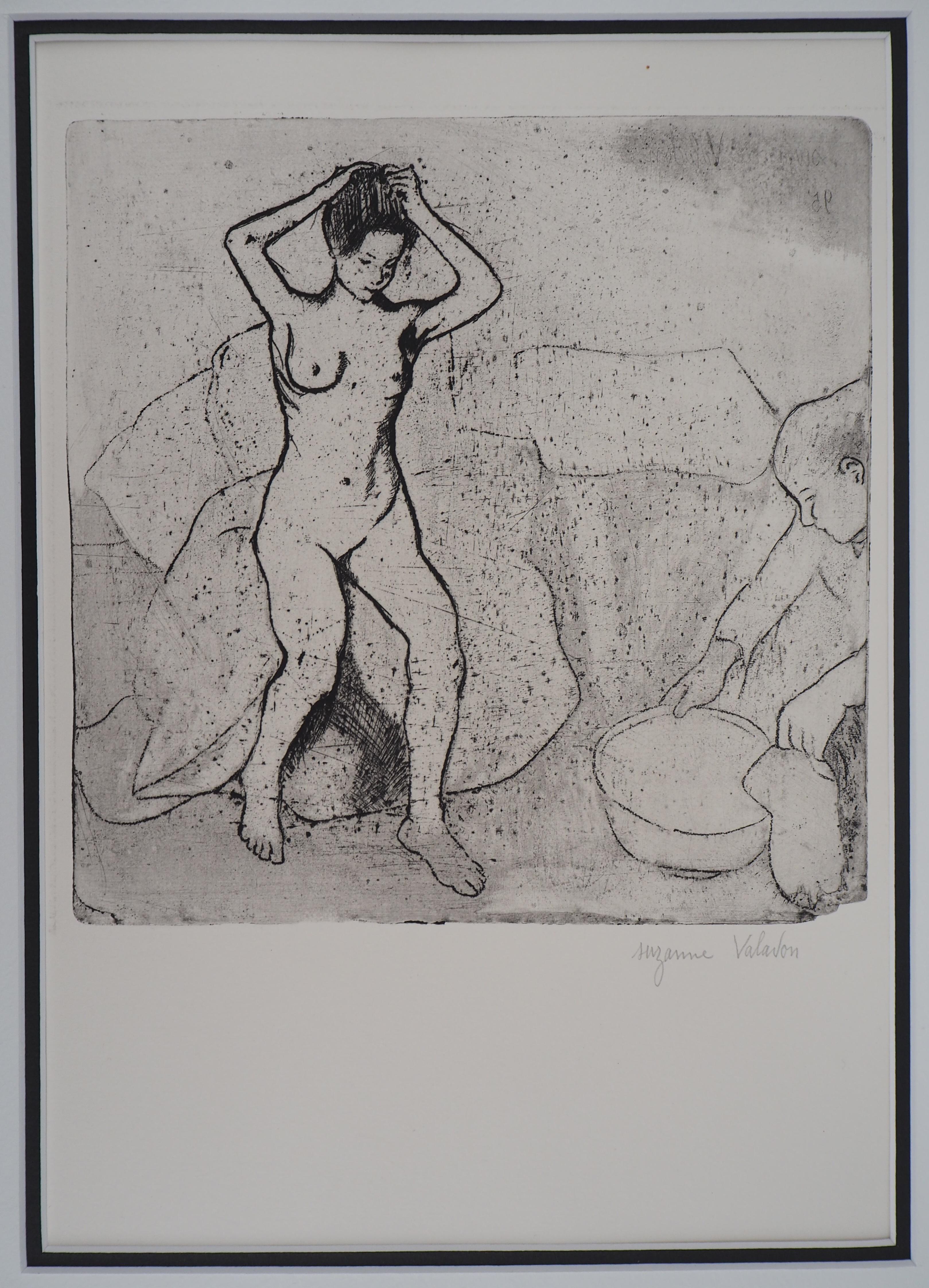 Suzanne Valadon Nude Print - La toilette - Original handsigned etching