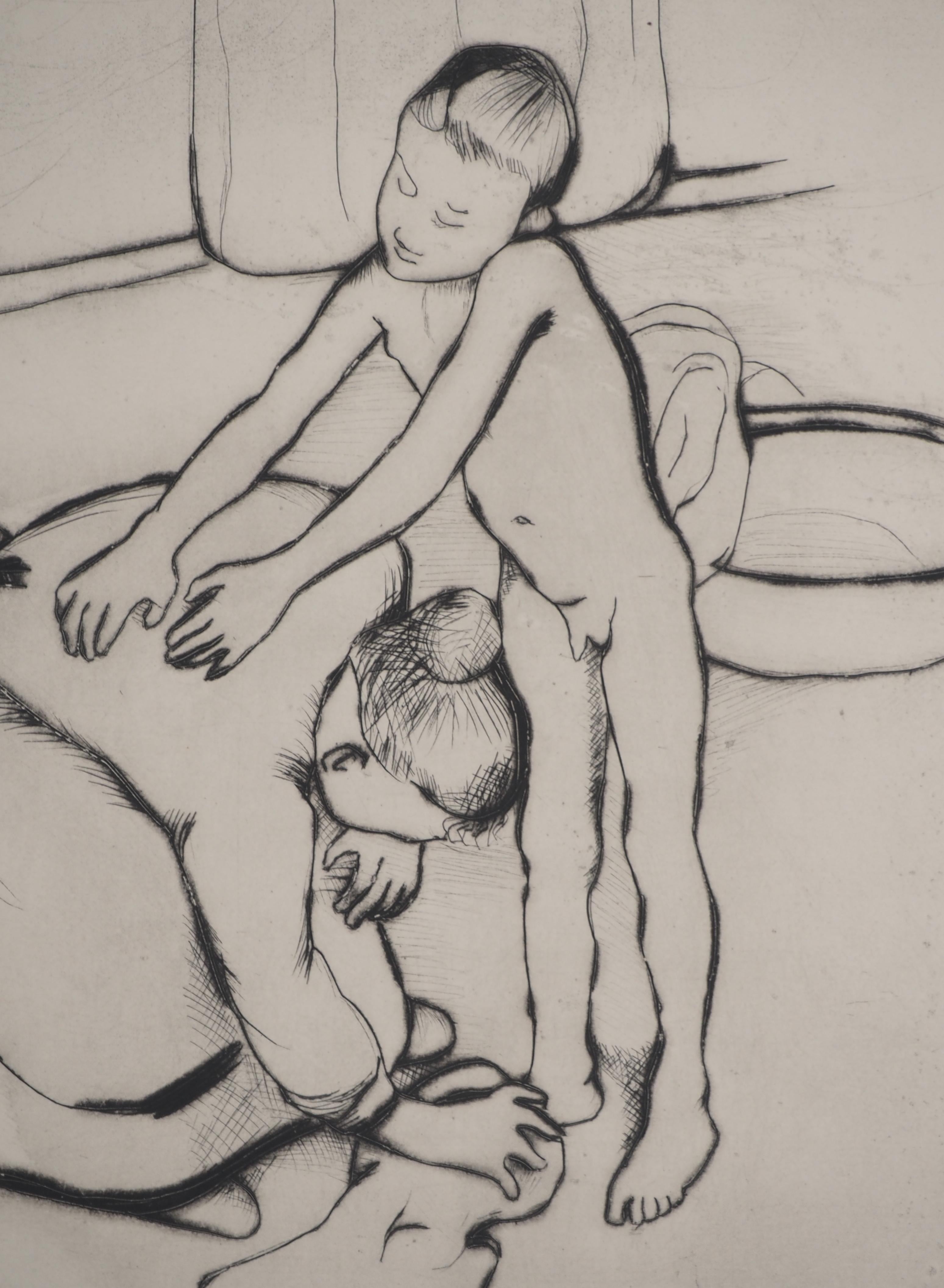 Suzanne VALADON (1865-1938)
Mutter und Sohn, 1932

Original-Radierung
Mit Bleistift signiert
Auf BFK Rives Vellum 47 x 37 cm (ca. 18,5 x 14,5 Zoll)

INFORMATION : Diese 1932 gedruckte Radierung ist Teil einer Mappe mit Radierungen von Suzanne