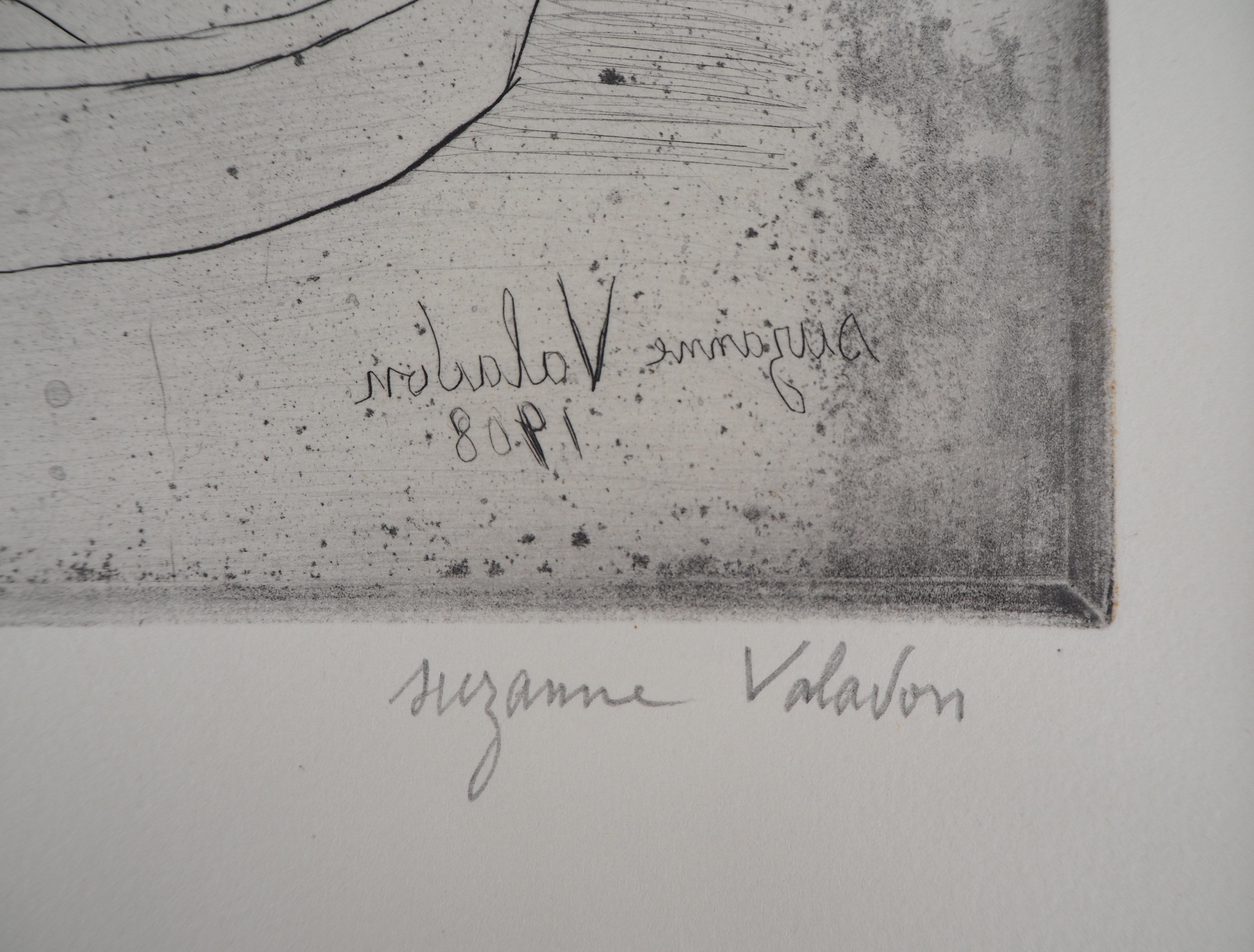Naked Woman Bathing - Original-Radierung, handsigniert  – Print von Suzanne Valadon