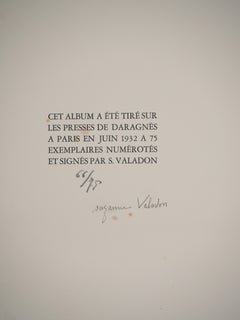 Nude Crouching Woman - Original Etching Signed (Petrides #E3)