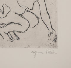 Nude Woman in the Bath -  Original Etching Signed (Petrides #E1)