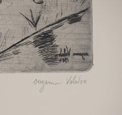 Women and Children by the River -  Original Etching Signed (Petrides #E6)