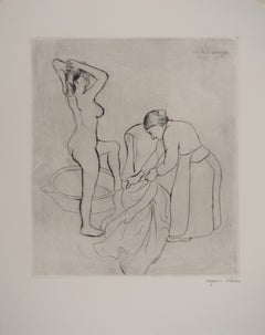 Young Woman and Old Woman - Original Etching Signed (Petrides #E24)