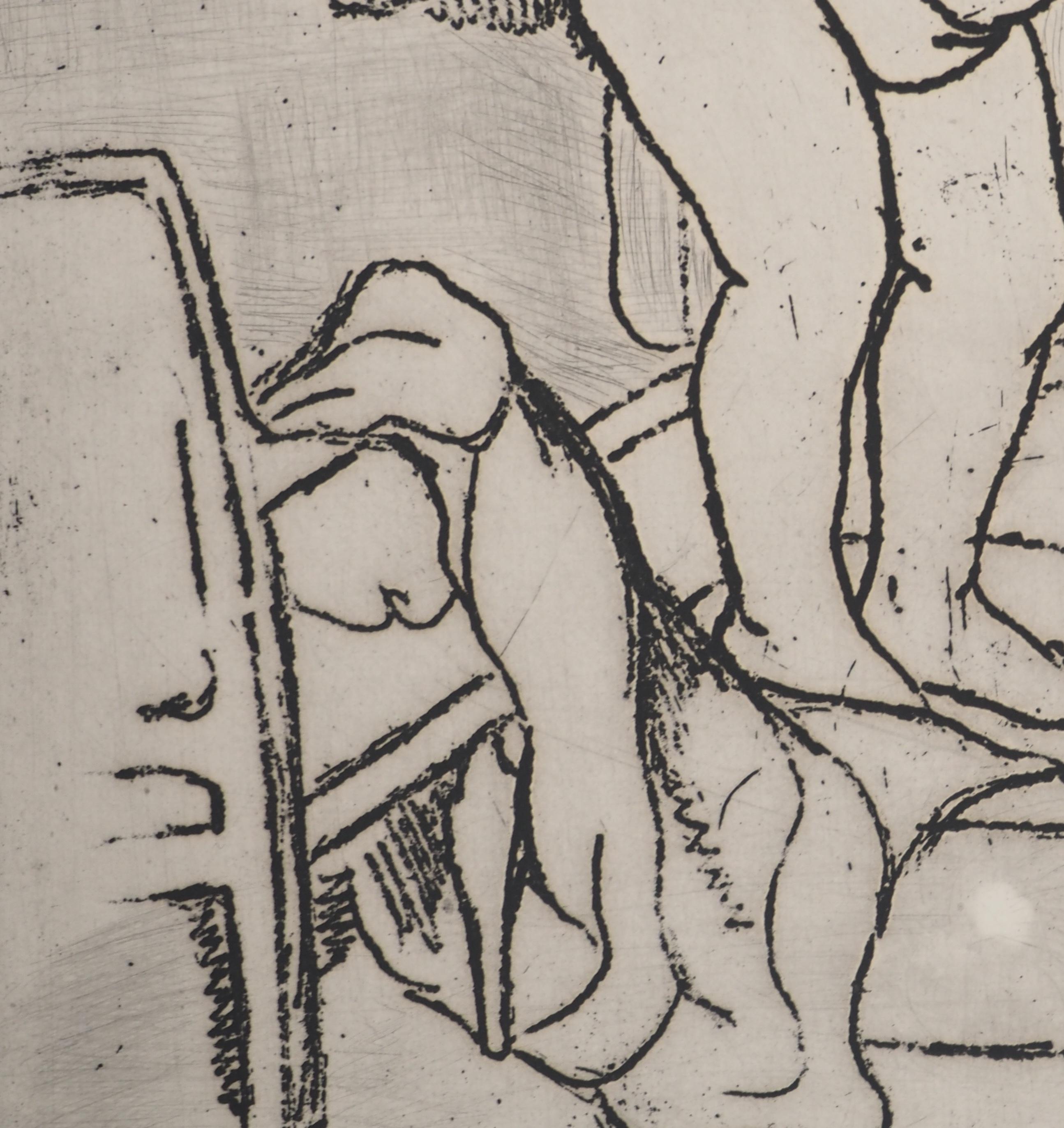 Suzanne VALADON (1865-1938)
Mujer joven esponjándose, 1932

Grabado original
Firmado a lápiz
Sobre vitela BFK Rives 47 x 37 cm (c. 18,5 x 14,5 pulg.)

INFORMACIÓN : Impreso en 1932, este grabado forma parte de una carpeta de grabados de Suzanne