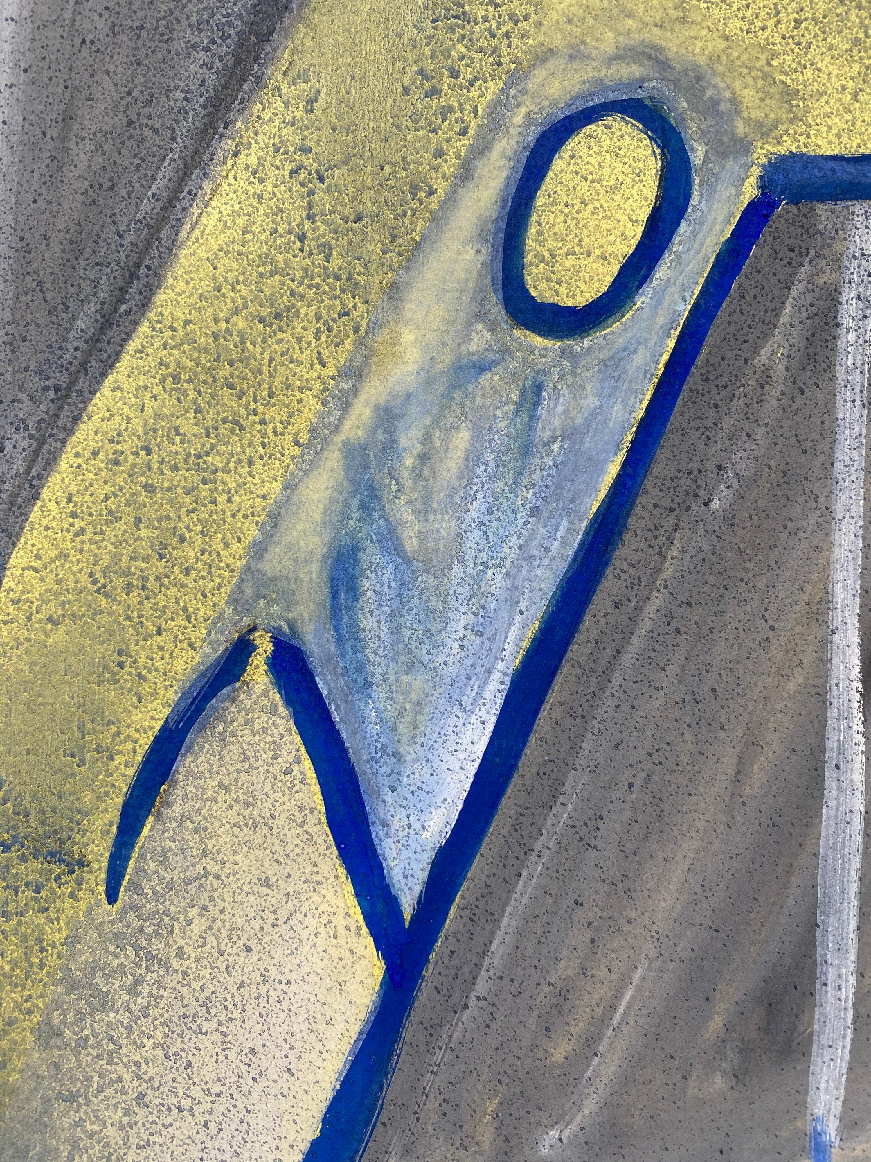 Figura astratta
Suzanne Vattier, francese 1901-1996
firmato
dipinto a guazzo su carta d'artista, incorniciato
dimensioni: 13 x 10 pollici

Favoloso quadro astratto di goauche degli anni '70. I colori utilizzati in questo quadro sono