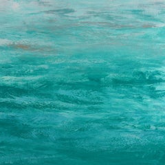 Coastal - Modernity Abstract Seascape, Painting, Acrylic on Canvas (littoral - paysage marin abstrait moderne, peinture, acrylique sur toile)