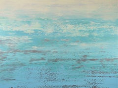 Sandy Beach - Modern Abstract Seascape, Painting, Acrylic on Canvas