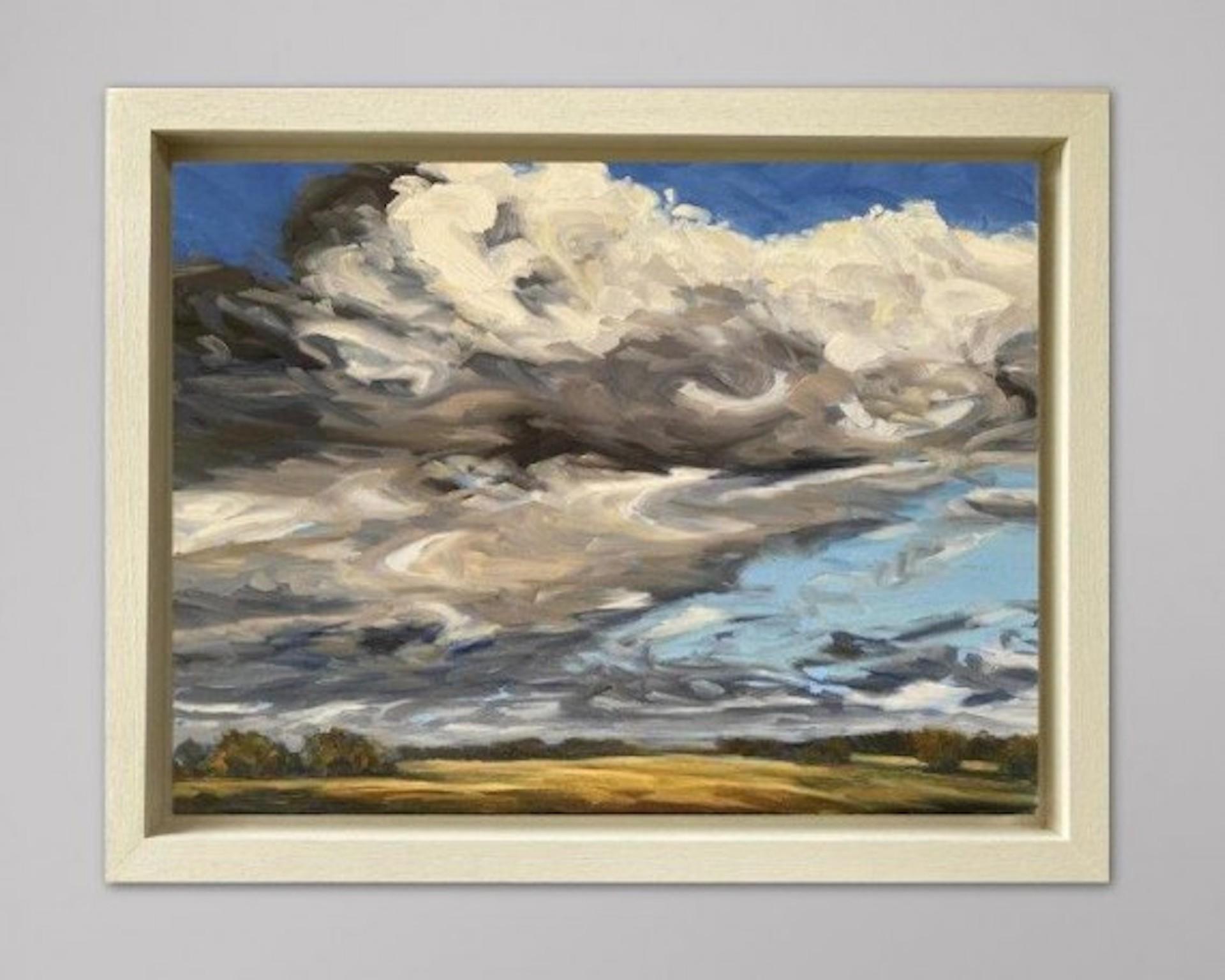 Autumn Day II, Suzanne Winn, Original Landscape Skyscape Painting, Affordable For Sale 4