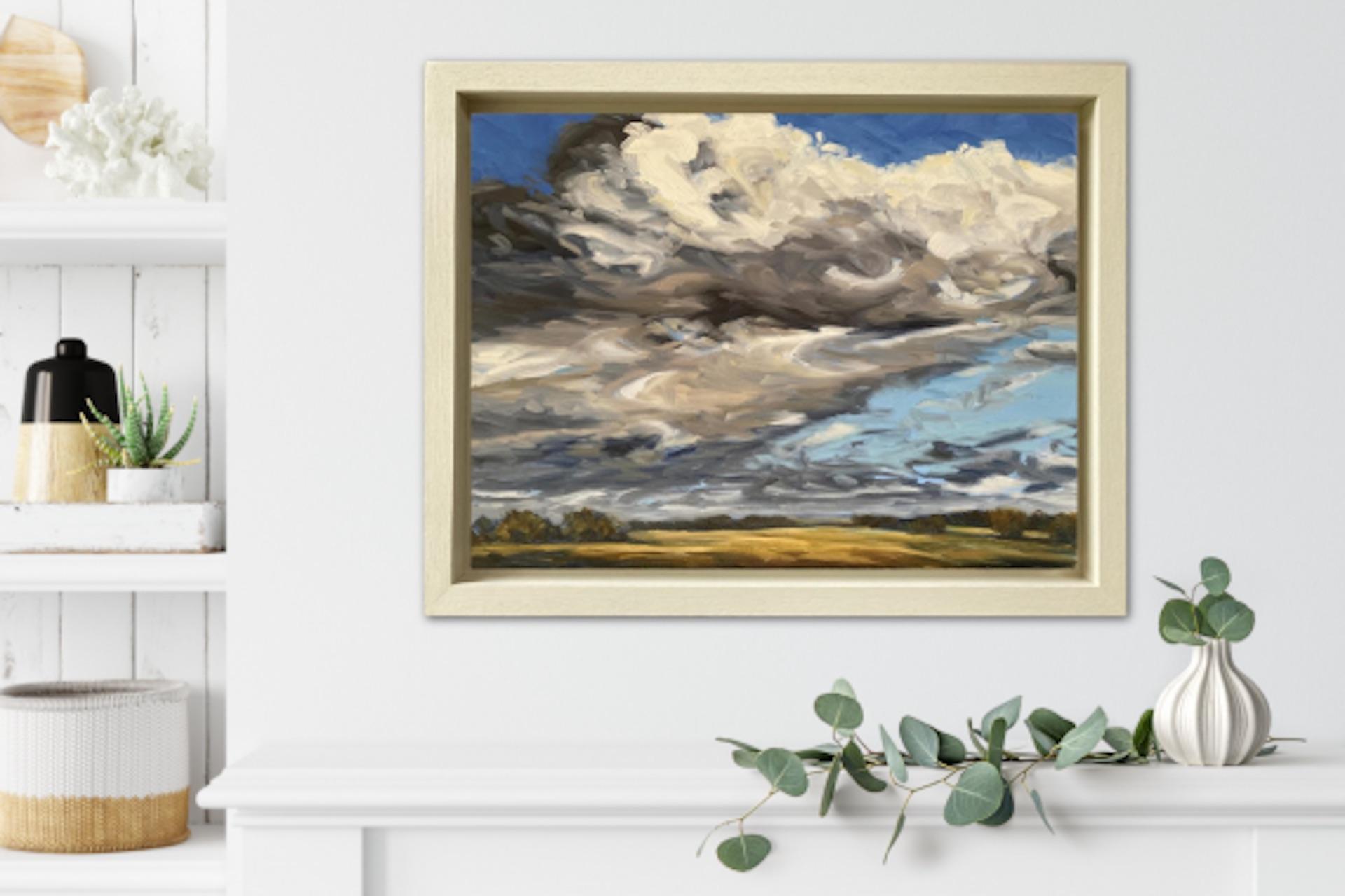Autumn Day II, Suzanne Winn, Original Landscape Skyscape Painting, Affordable For Sale 7