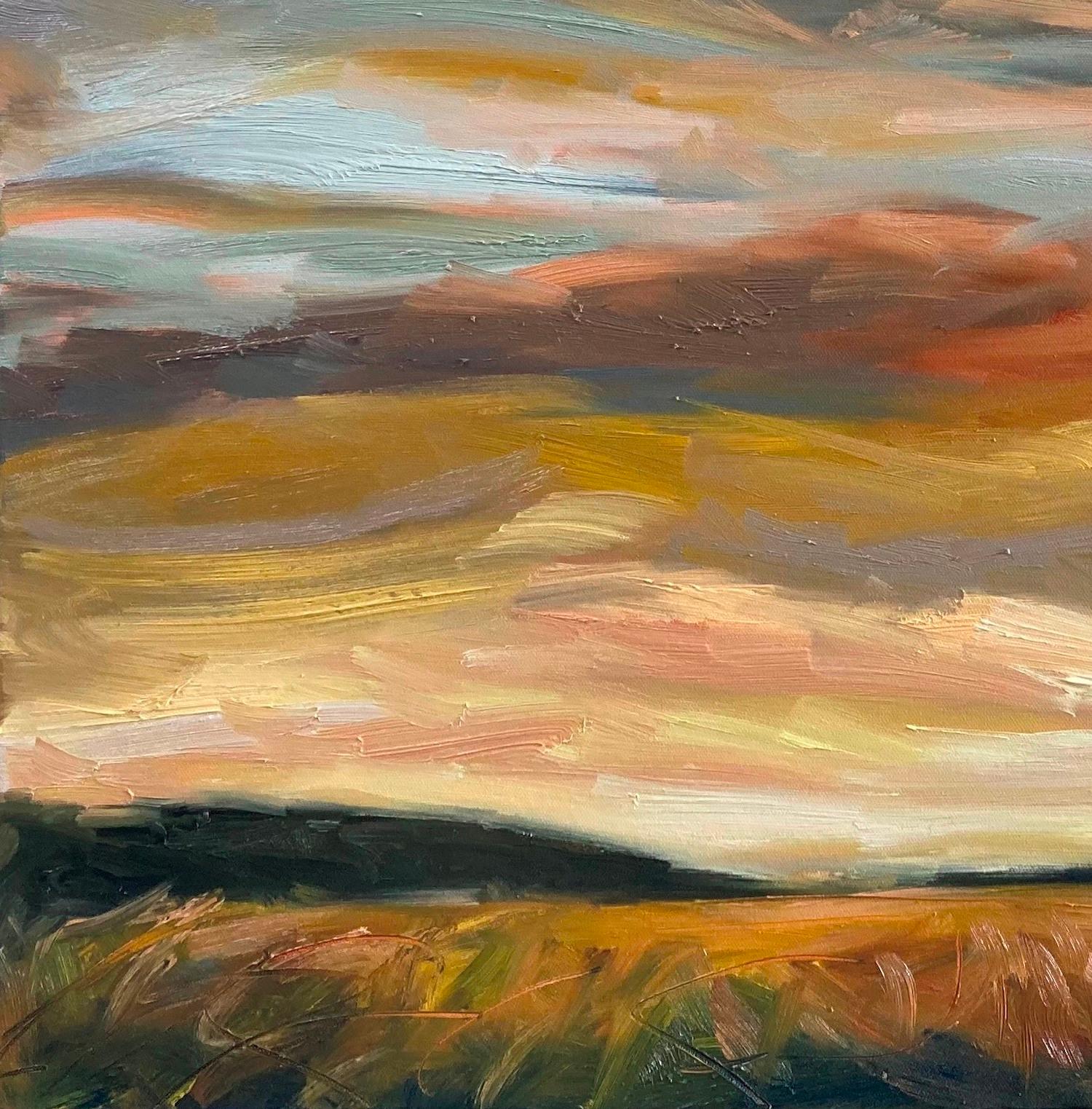 Cielos de otoño V, Suzanne Winn, Pintura de paisaje, Arte contemporáneo, 2022 3