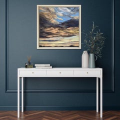 Catching the Light - Autumn Evening, Expressionist Style English Landscape Art