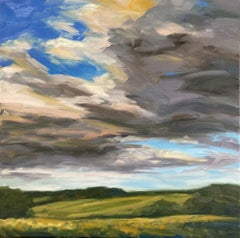 Diptych of Summer Fresh I and Floating On A Breeze, Original painting, Landscape