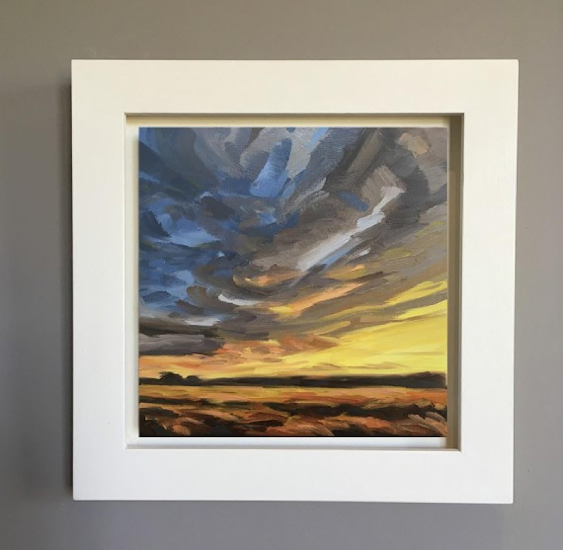 Evening Light Across The Fields II, Suzanne Winn, Original Skyscape Painting For Sale 1