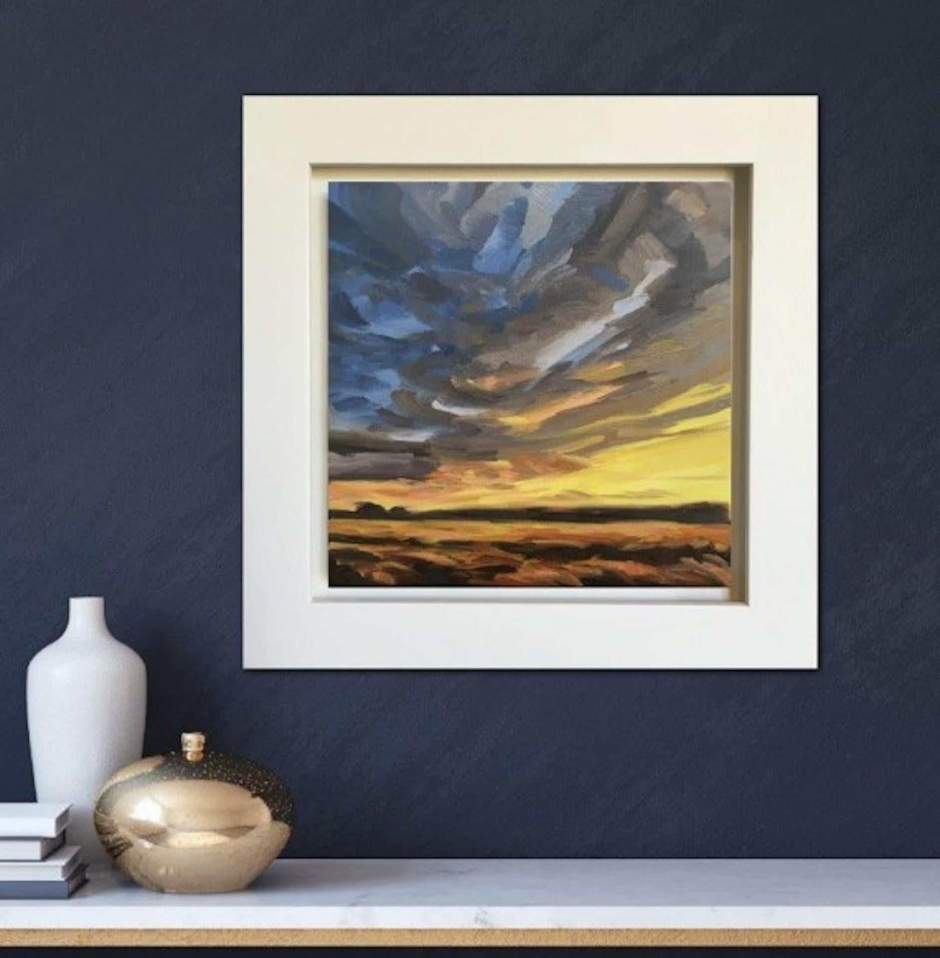 Evening Light Across The Fields II, Suzanne Winn, Original Skyscape Painting For Sale 3