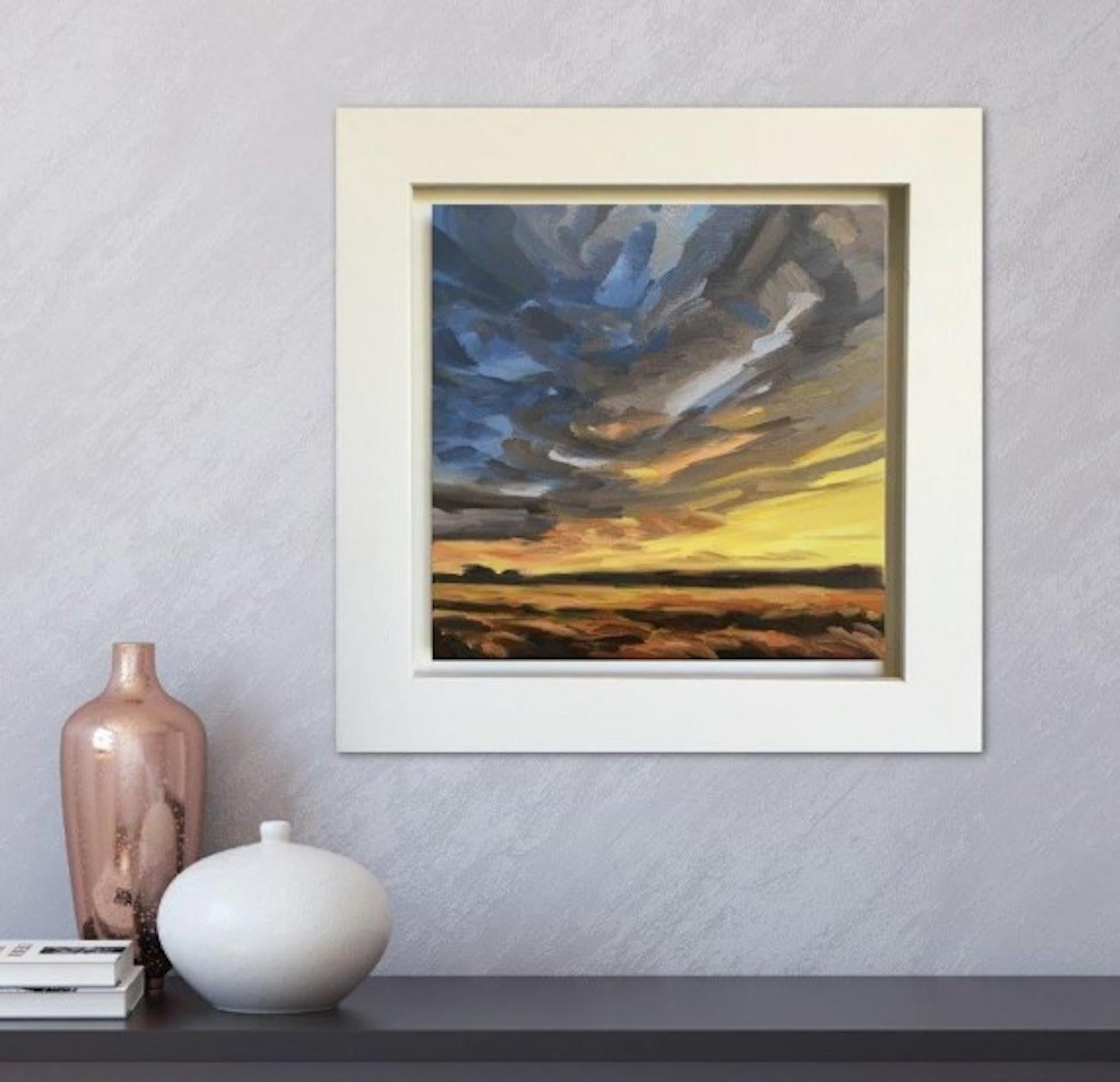 Evening Light Across The Fields II, Suzanne Winn, Original Skyscape Painting For Sale 4