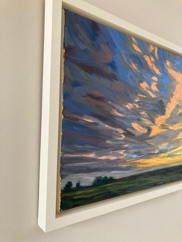 Fiery Sky - Painting by Suzanne Winn