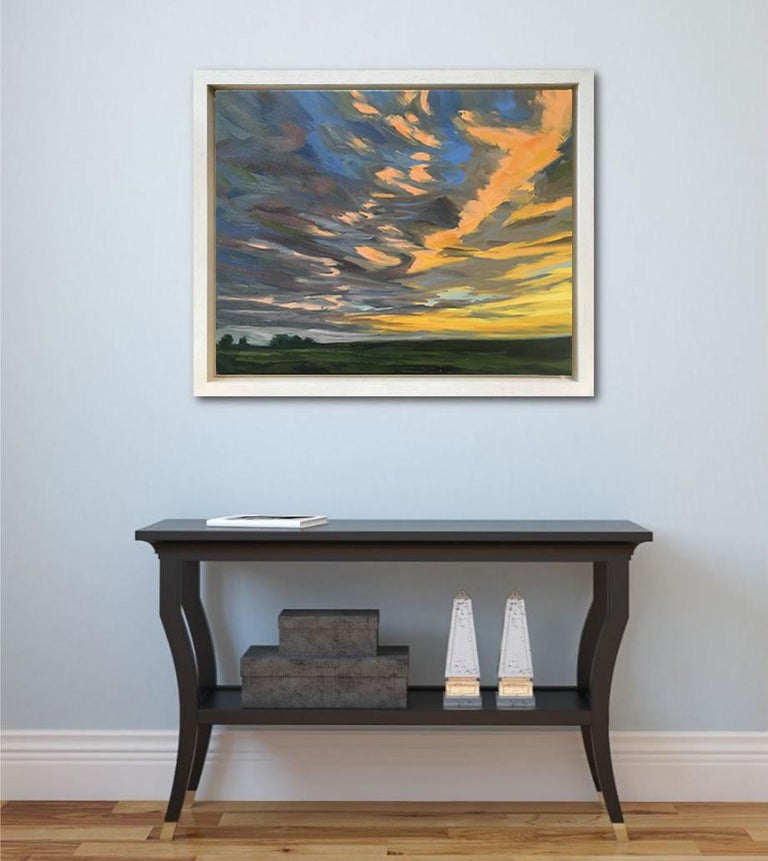 Fiery Sky - Impressionist Painting by Suzanne Winn