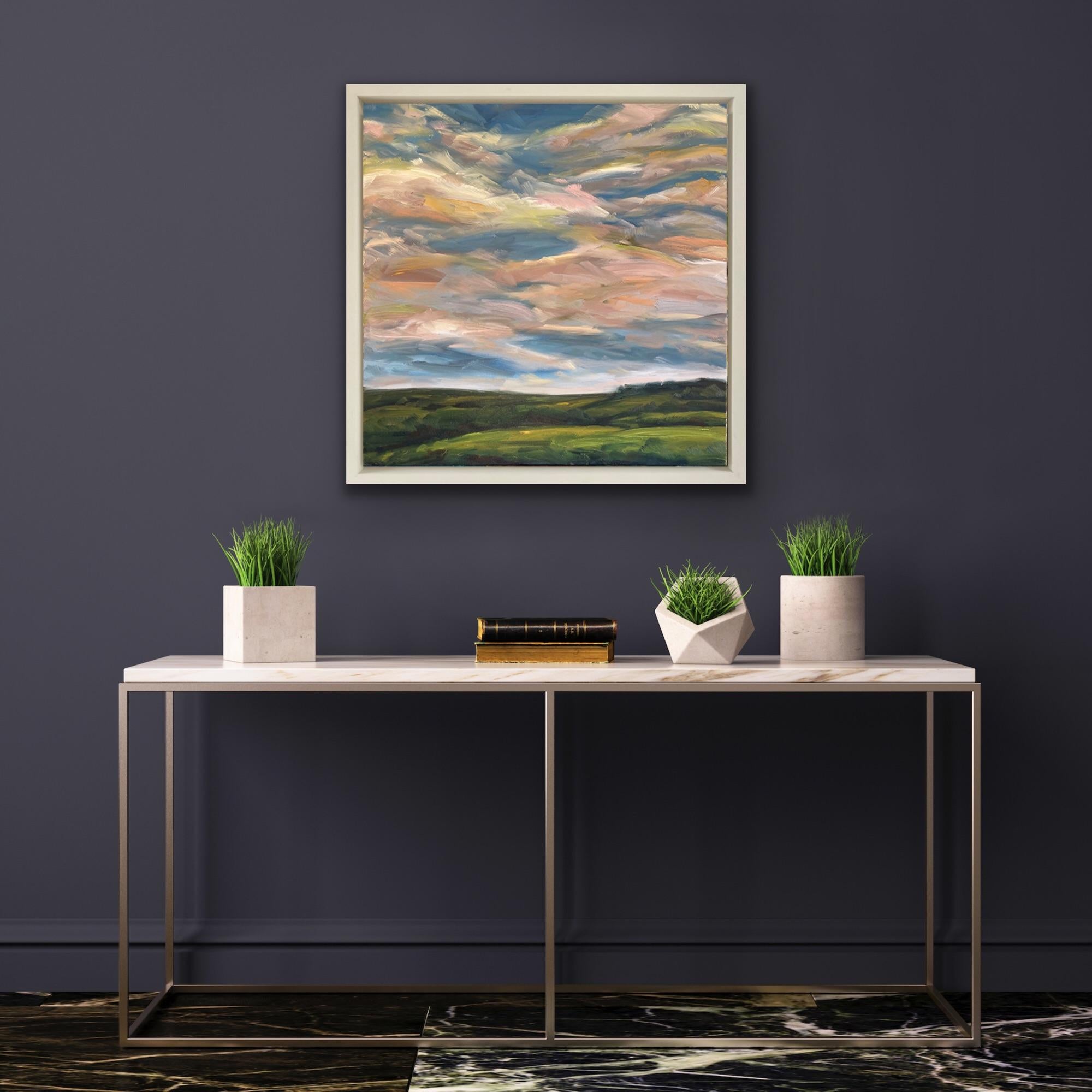 Floating on a Breeze, Suzanne Winn, peinture de paysage, peinture originale en vente 8